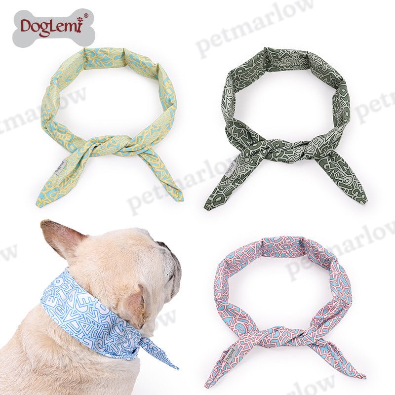 Dog Cool Bandanas Detachable and Washable Dog Cooling Scarf – view 6