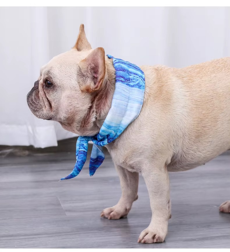 Dog Cooling Bandana Outdoor Heatstroke Prevention Cooling Towel – S