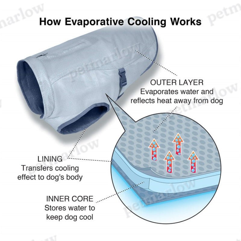Dog Cooling Vest Breathable Reflective Dog Cooling Jacket Dog Clothes Supplies – view 3