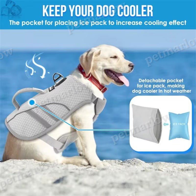 Dog Cooling Vest Breathable Reflective Dog Cooling Jacket Dog Clothes Supplies – view 5