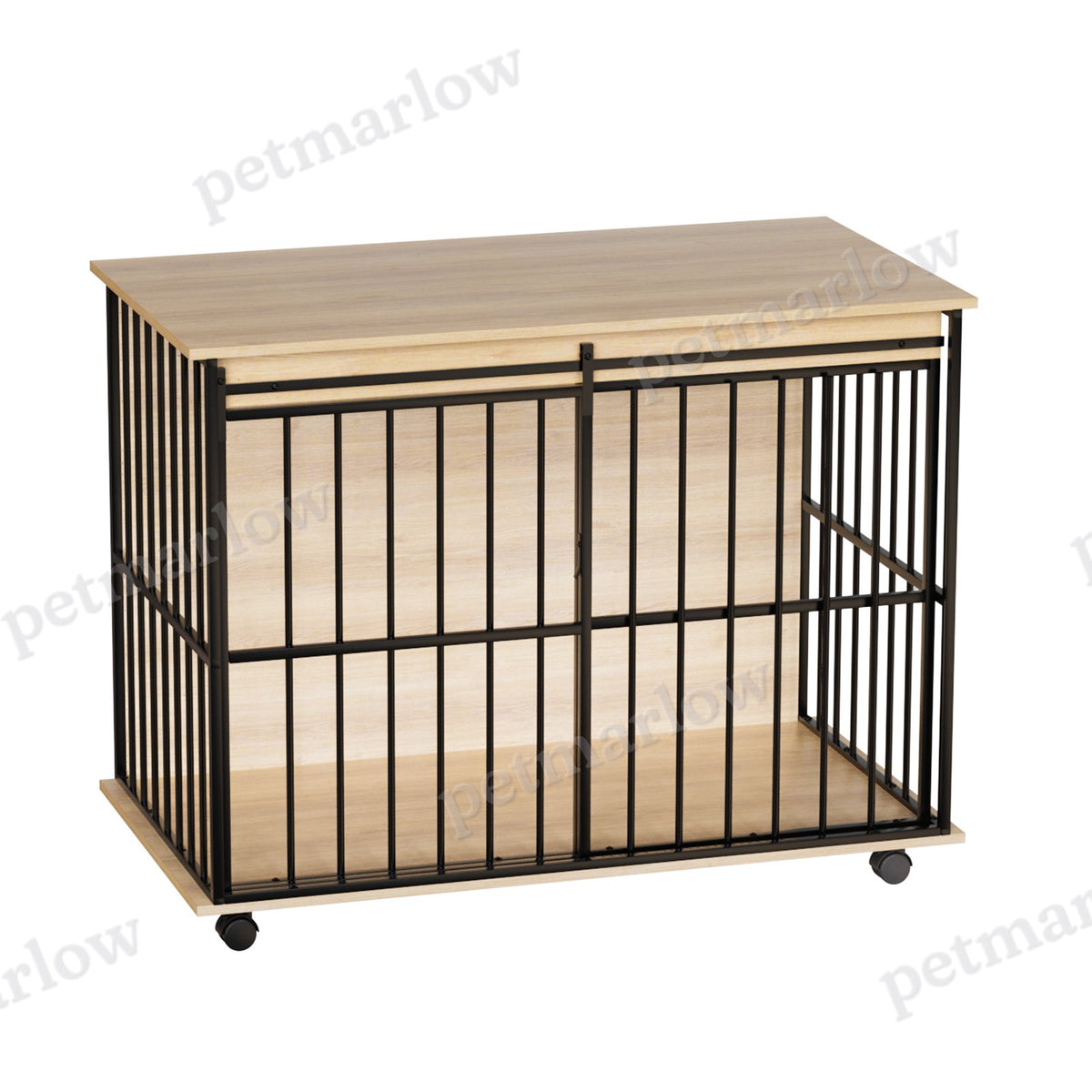 Large Wooden Dog Crate Furniture – view 2