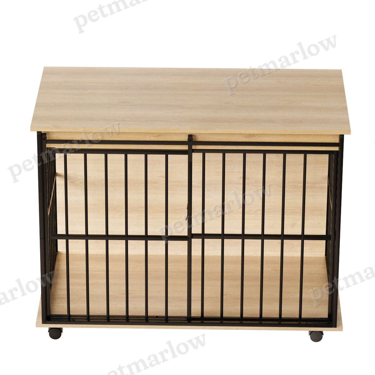 Large Wooden Dog Crate Furniture – view 4