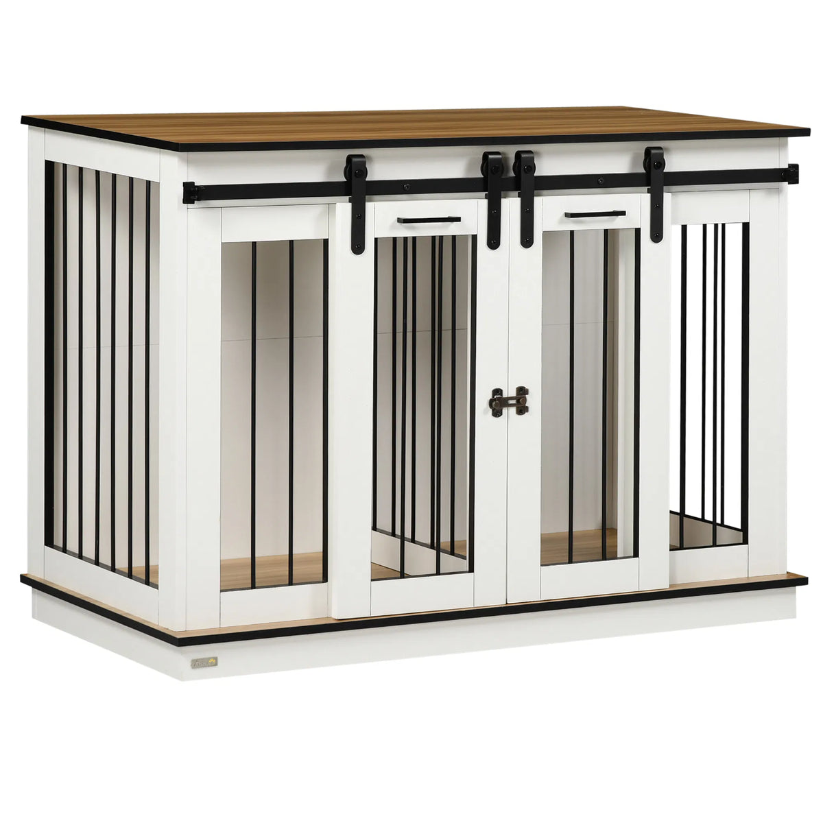 Dog Crate Furniture with Divider Panel for Large Breeds