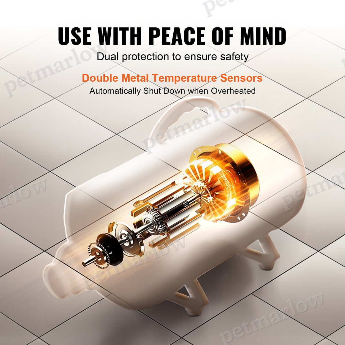 Dog Blow Dryer with Adjustable Speed and Temperature Control – view 4