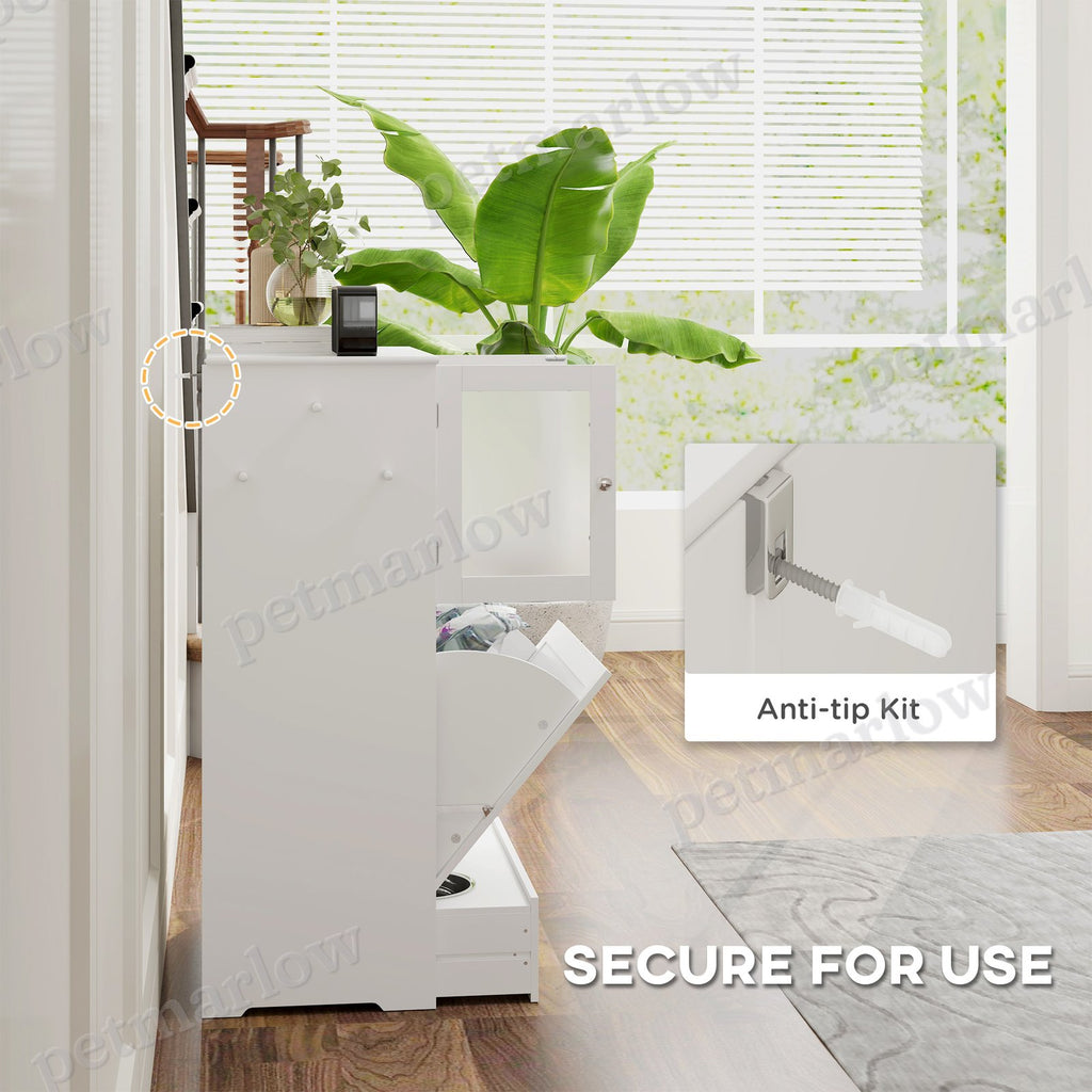 Dog Feeding Station with Storage Cabinets and Bowls – view 5