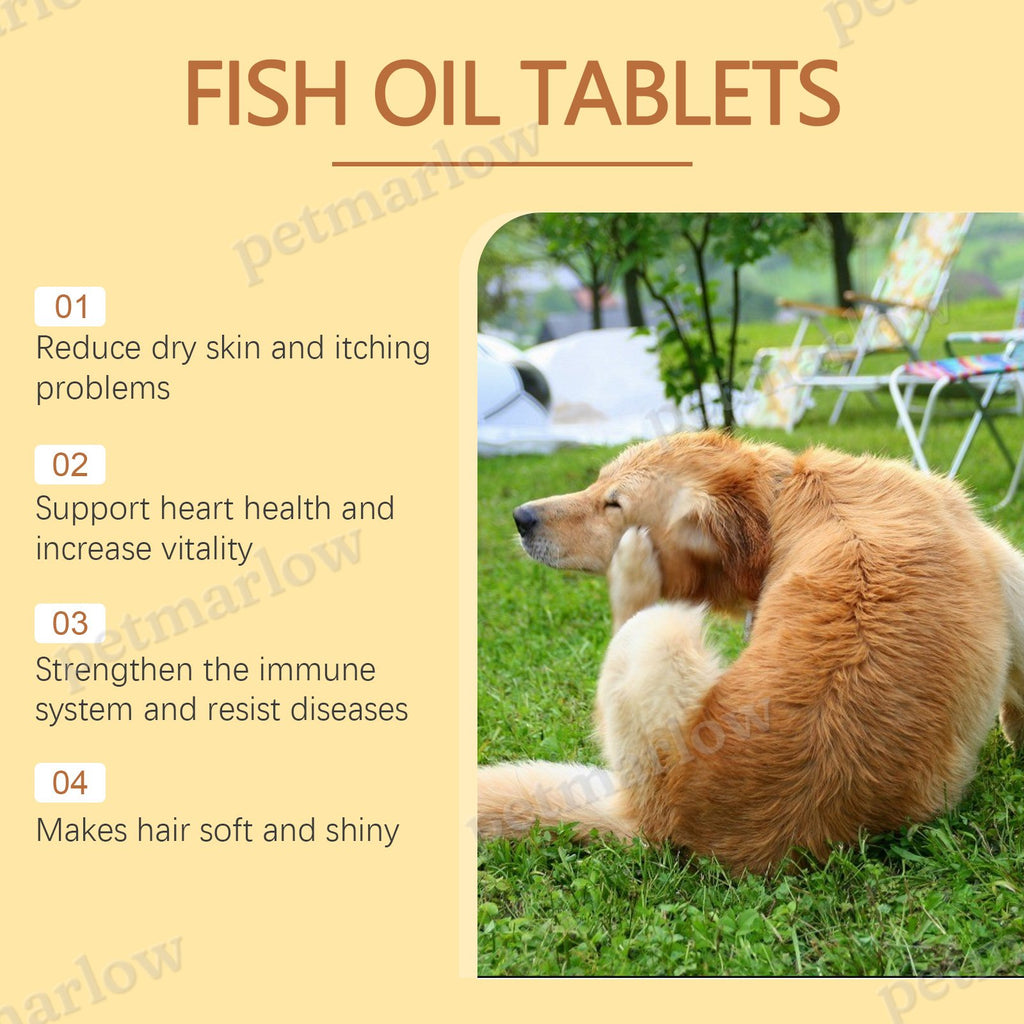 Dog Fish Oil Chewable Tablets for Skin and Coat Health – view 4