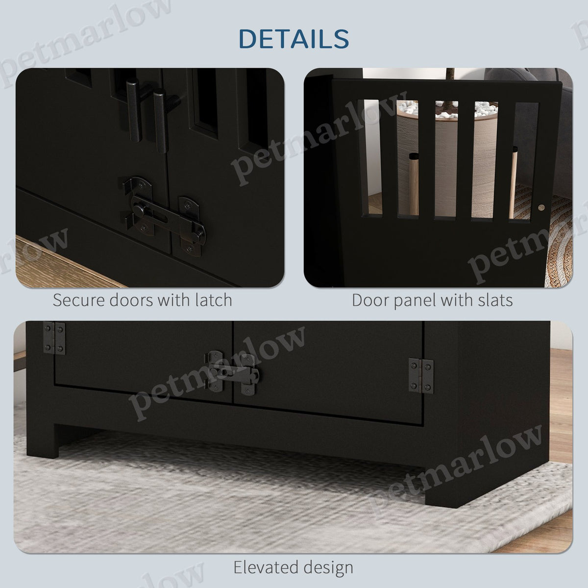 Dog Food Storage Cabinet with Bowls and Feeding Station – view 3