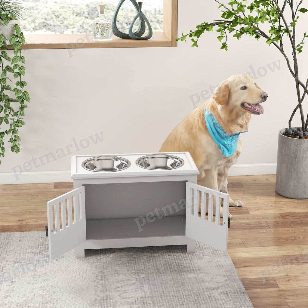 Dog Food Storage Cabinet with Bowls for Convenient Feeding – view 5