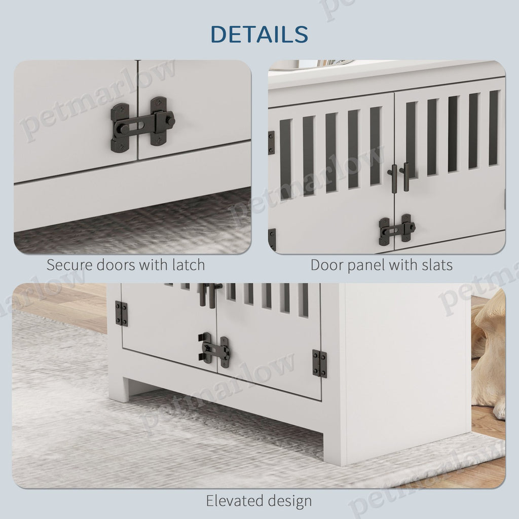 Dog Food Storage Cabinet with Bowls for Convenient Feeding – view 6