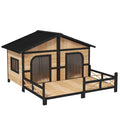 Dog House- Natural Wood – view 2