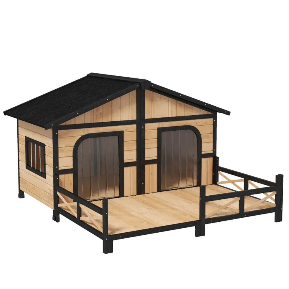 Dog House- Natural Wood – view 2