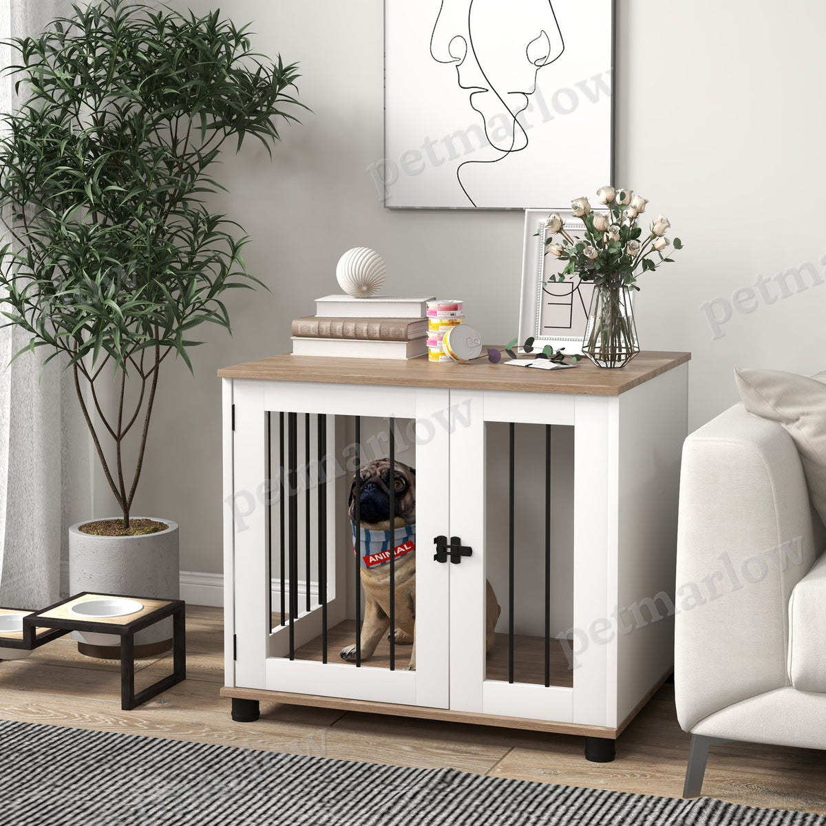 Dog Kennel Furniture Side End Table – view 3