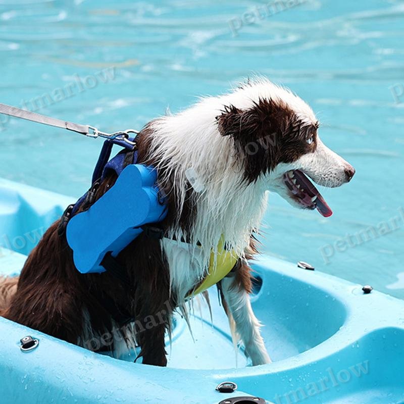 Dog Life Jacket Swimming Safety Vest Adjustable Life Preserver With Rescue Handle Reflective Float Coat – view 4