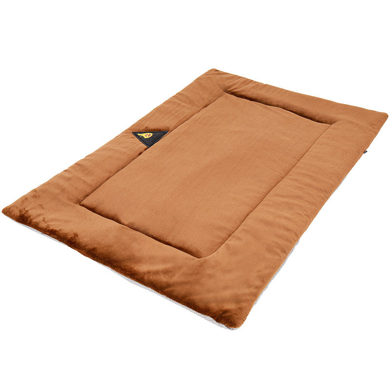 Dog Mats Thermal Plush Comfortable Winter Dog Cushion – Brown / S-60*45*0.9CM