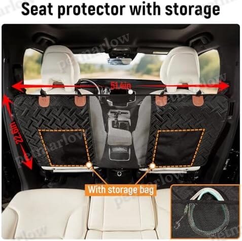 Dog Net for Car Divider Pet Barrier with Mesh Organizer – view 4