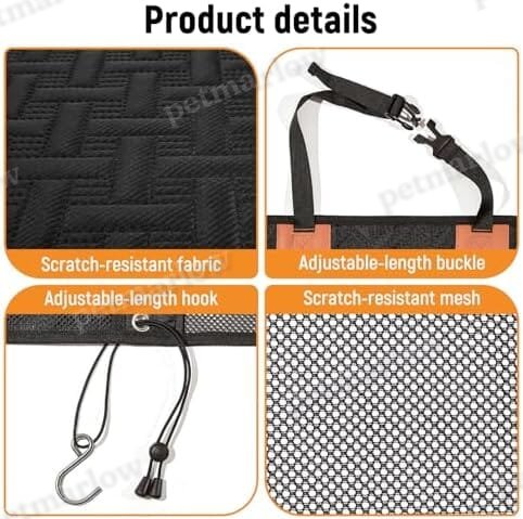 Dog Net for Car Divider Pet Barrier with Mesh Organizer – view 5