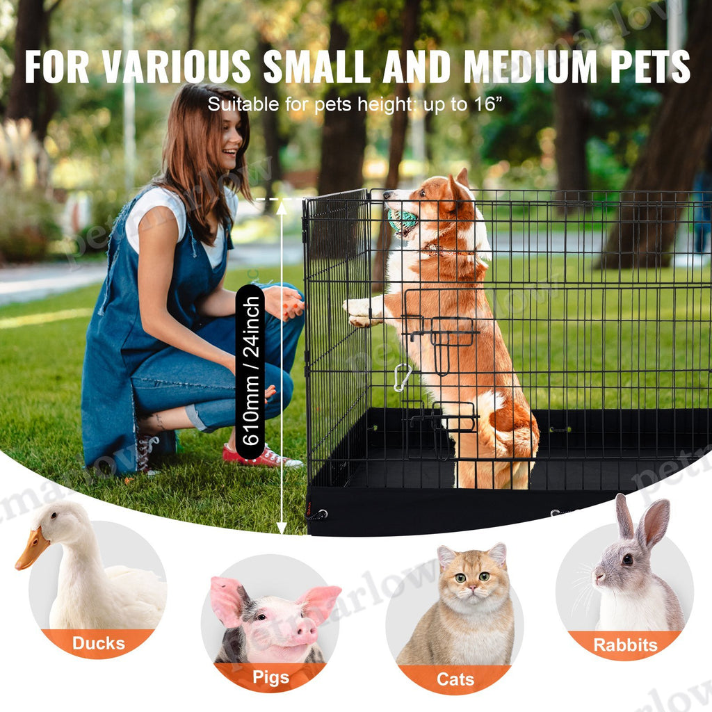 Dog Playpen 4 Panels Foldable Exercise Pen for Small Pets – view 4