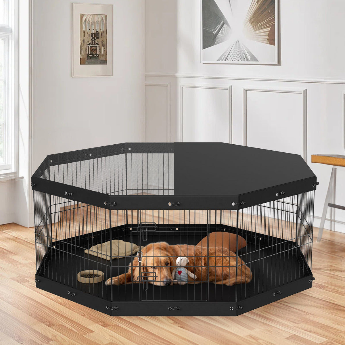Dog Playpen 8 Panels Foldable