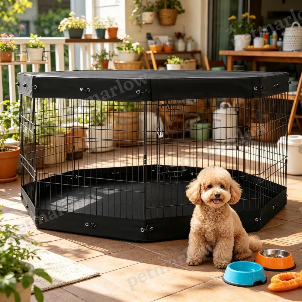 Dog Playpen for Medium Pets with Easy Access – view 6