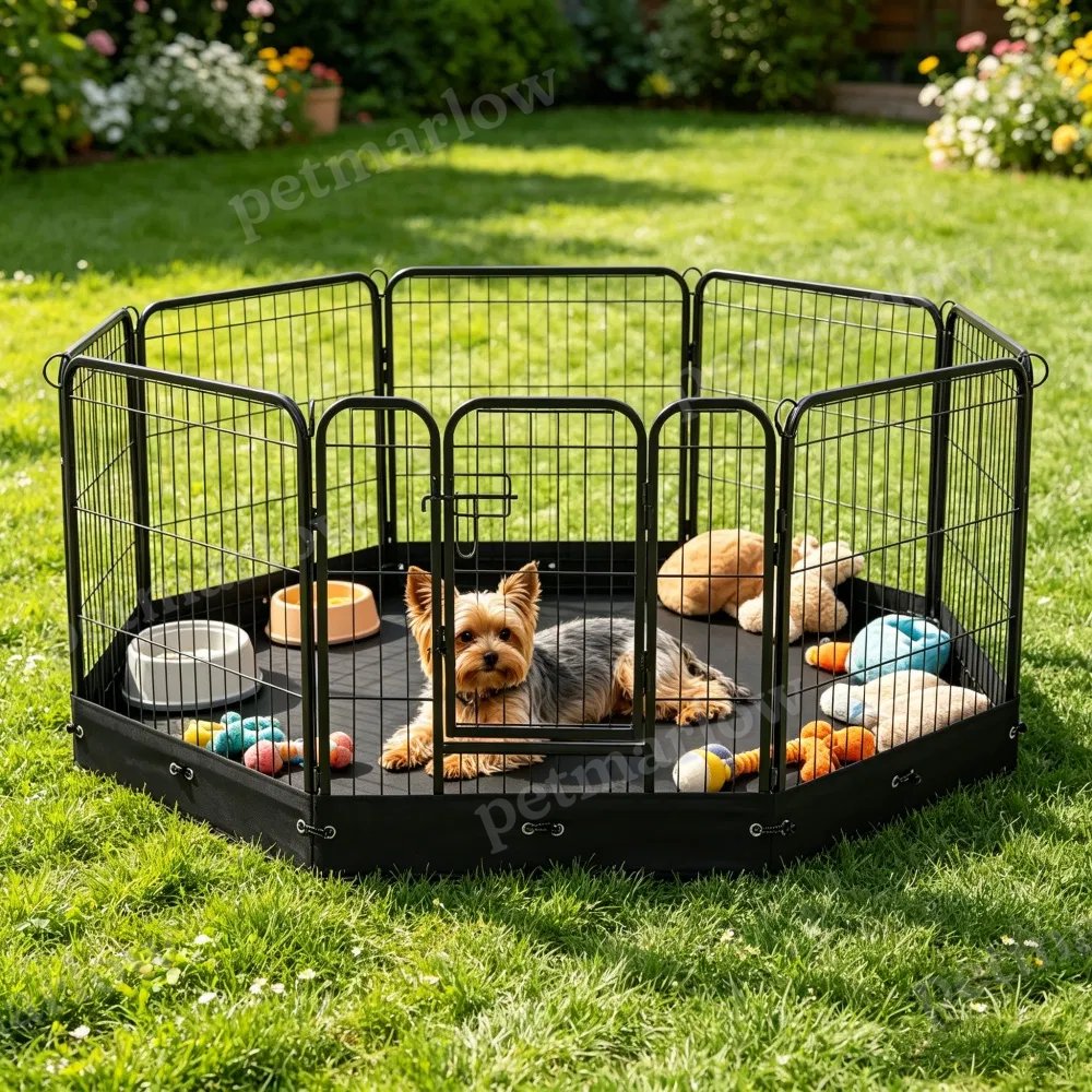 Dog Playpen for Small and Medium Pets with Waterproof Mat – view 3