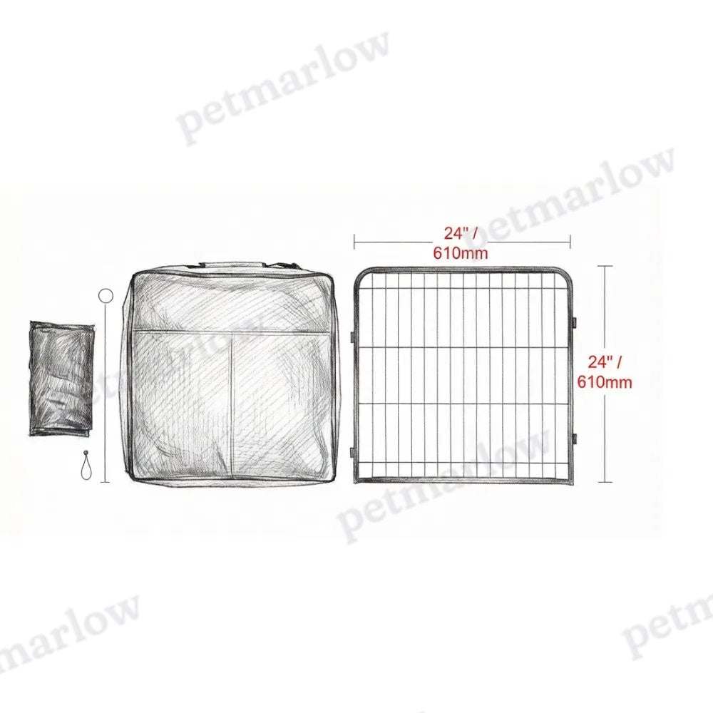 Dog Playpen for Small and Medium Pets with Waterproof Mat – view 6