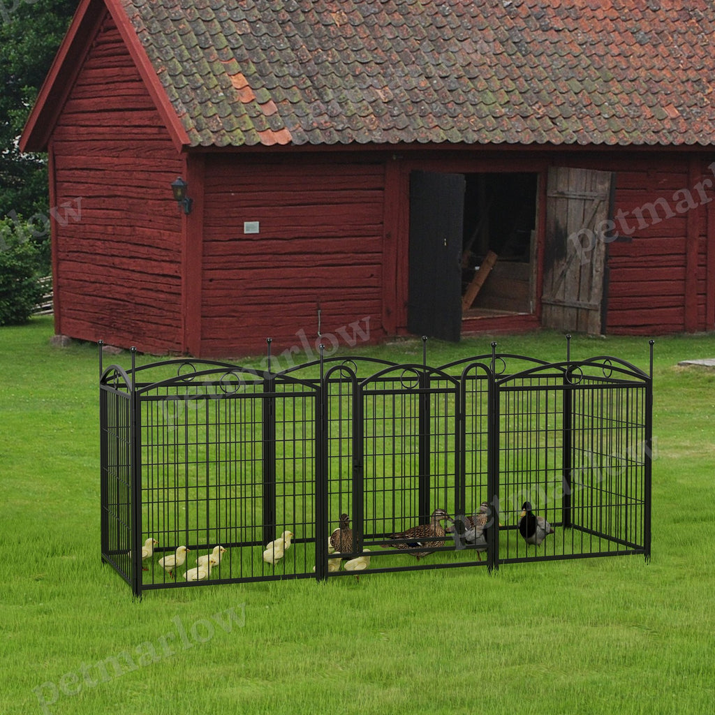 Dog Playpen Indoor 32 Inch Heavy Duty Metal Fence – view 4