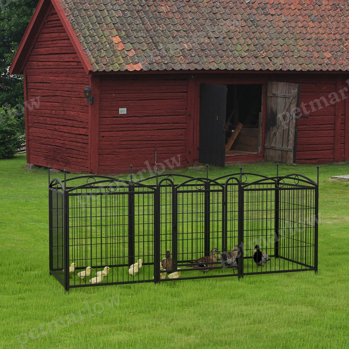 Dog Playpen Indoor 32 Inch Heavy Duty Metal Fence – view 4
