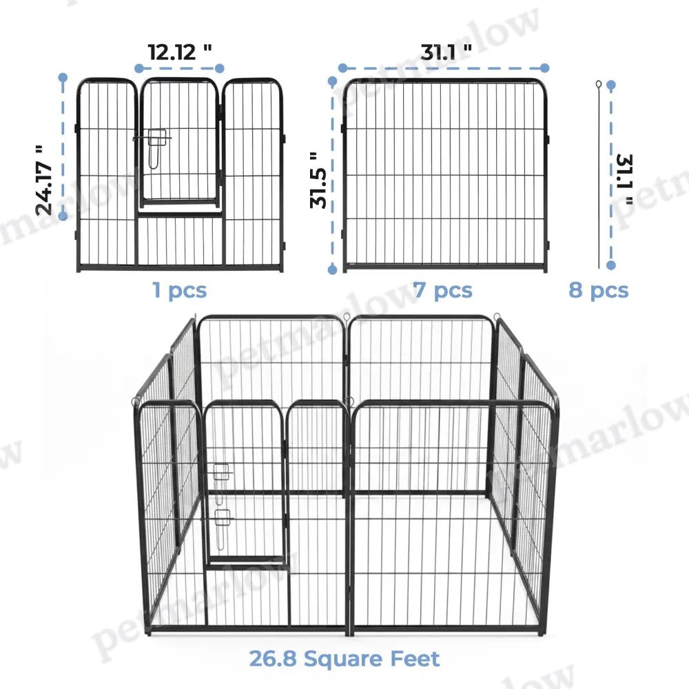 Dog Playpen Indoor Fence for Safe Exercise and Rest – view 5