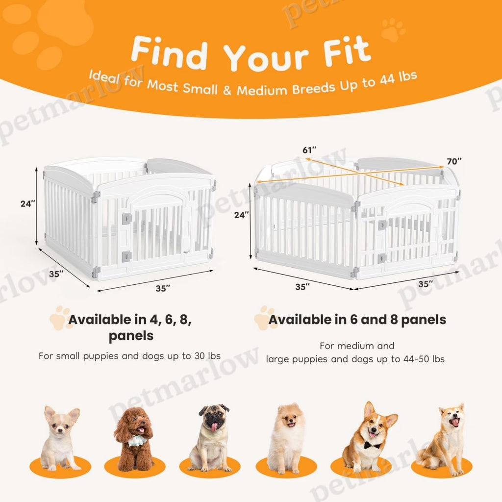Dog Playpen - Safe Secure Indoor-Outdoor Pet Fence – view 4