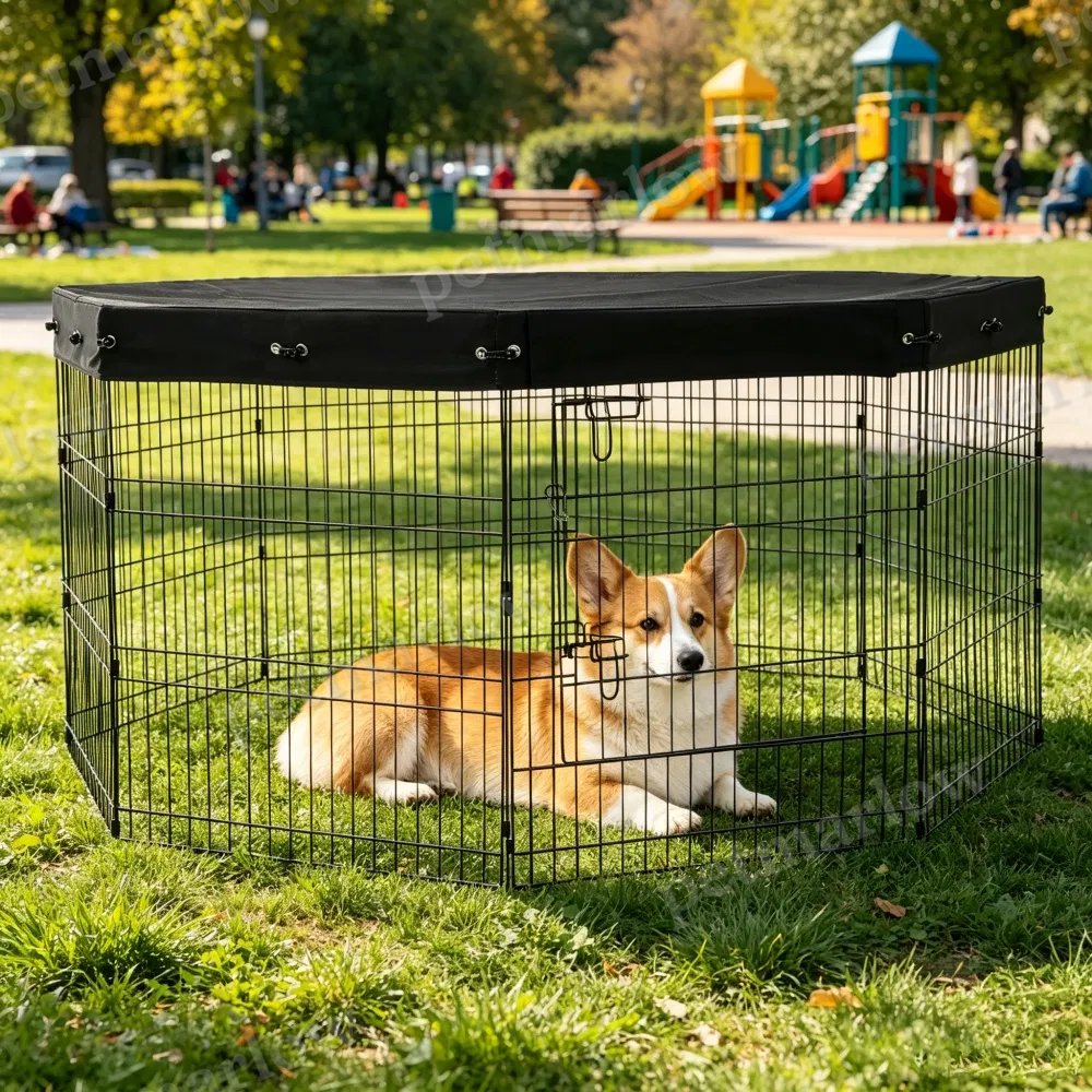 Dog Playpen with Easy Access and Space-Saving Design – view 3