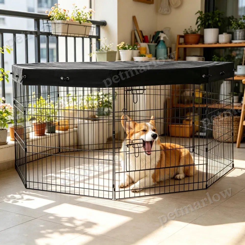 Dog Playpen with Easy Access and Space-Saving Design – view 4