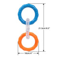 Dog Pull Toy Floating Dog Ring Durable Dog Chewers Fetch Toys – Orange Blue