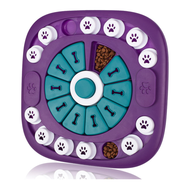 Dog Puzzle Toys, Interactive Treat Puzzle Toy – Purple
