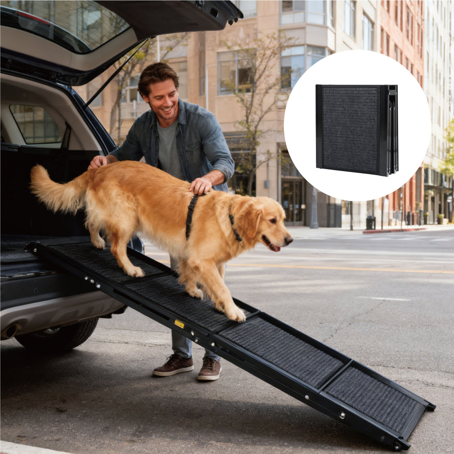71" Portable Dog Ramp for Car with Non-Slip Surface