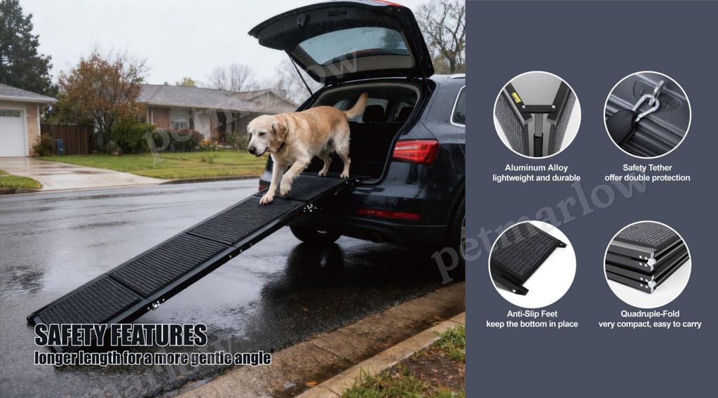 71" Portable Dog Ramp for Car with Non-Slip Surface – view 6