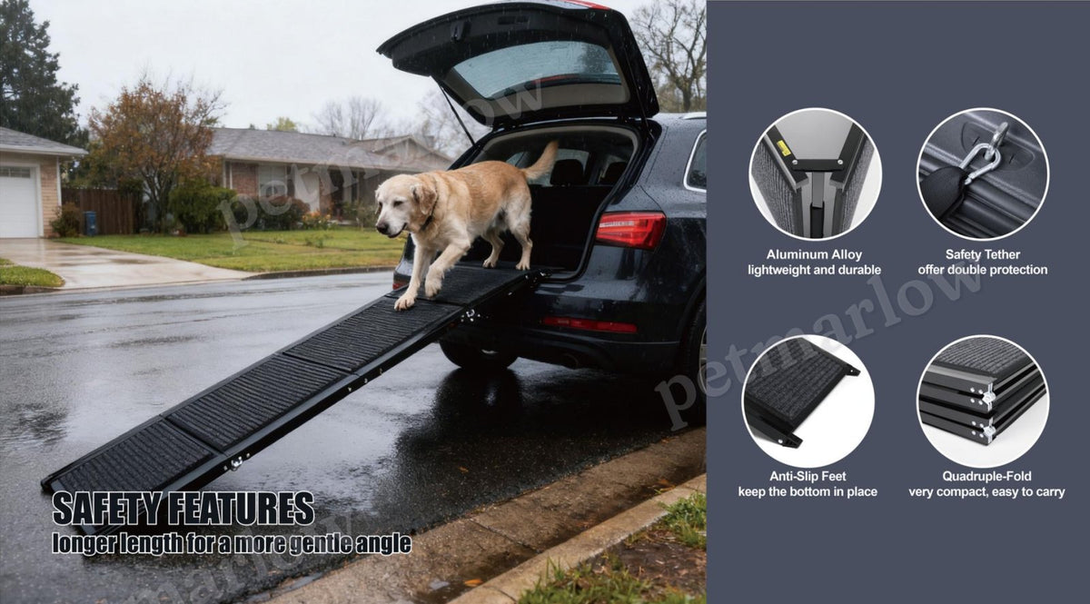 71" Portable Dog Ramp for Car with Non-Slip Surface – view 6