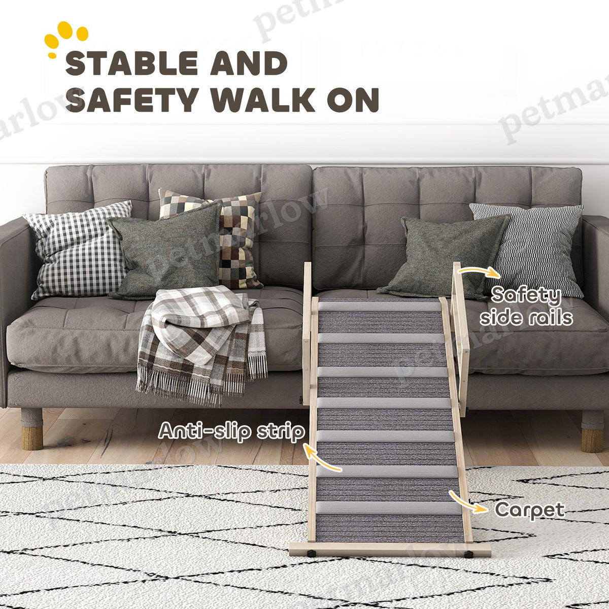 Dog Ramp with Adjustable Height for Easy Access – view 4