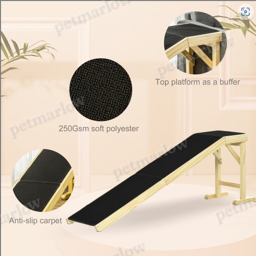 Dog Ramp with Non-Slip Carpet for Easy Access – view 4