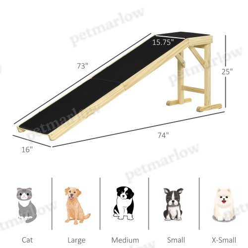 Dog Ramp with Non-Slip Carpet for Easy Access – view 5