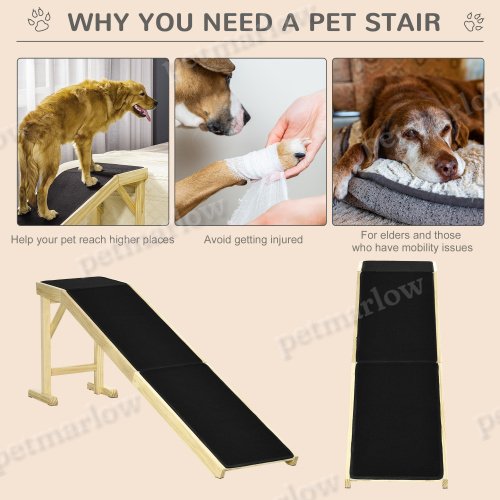 Dog Ramp with Non-Slip Carpet for Easy Access – view 6