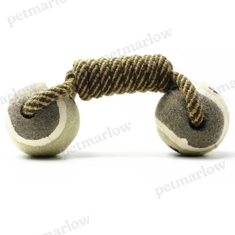 Dog Rope Toys with Balls - Chew Toy for Dogs with Paw Print – view 5
