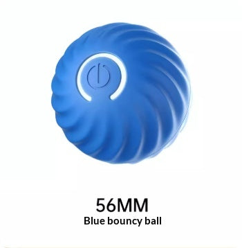 Dog Rubber Ball Toys for Chewing and Training – Blue Jumping Ball