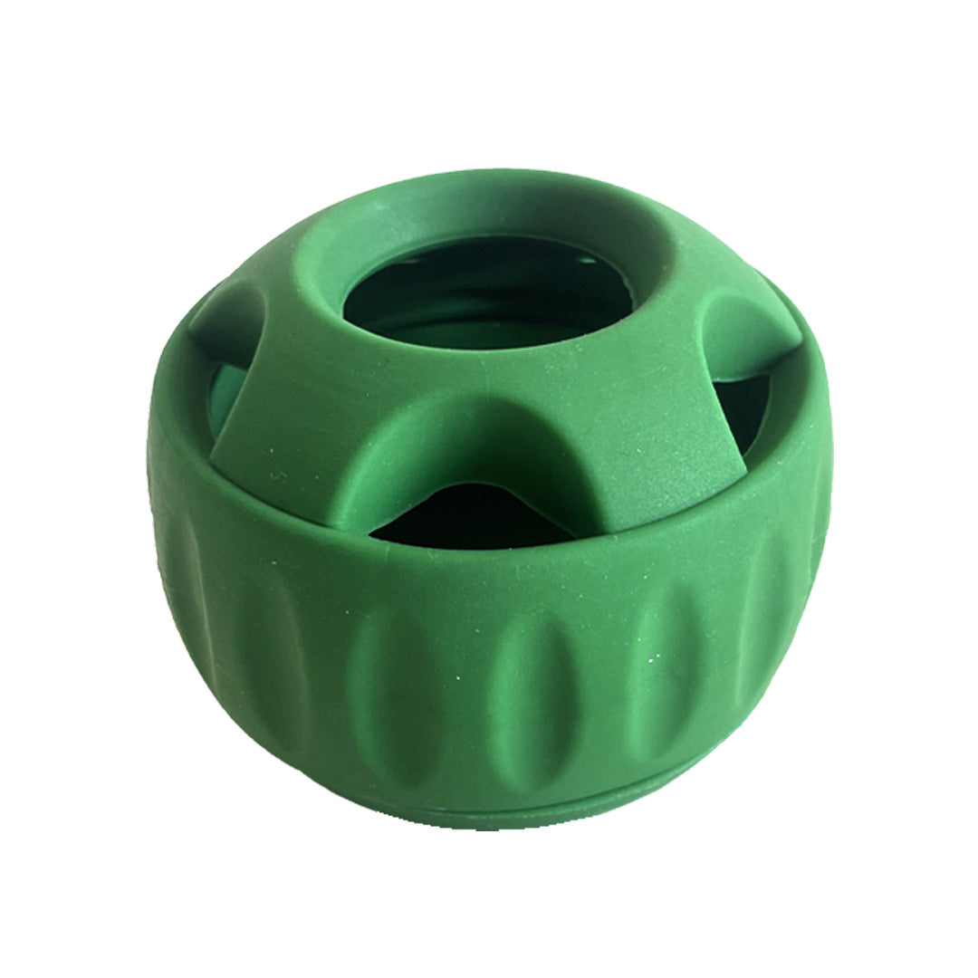 Dog Silicone Slow Food Leakage Toy for Dogs – Slow Food Ball Green
