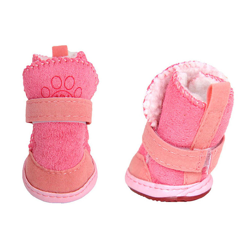 Dog snow boots teddy – Pink / No. 5
