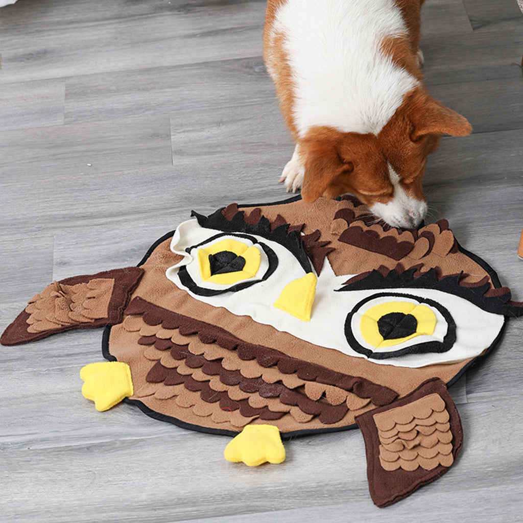 Dog Snuffle Mats Lick Pad Anti-slip Bottom Pet Dog Puzzle Snuffle Mat – Burgundy / 60*51cm