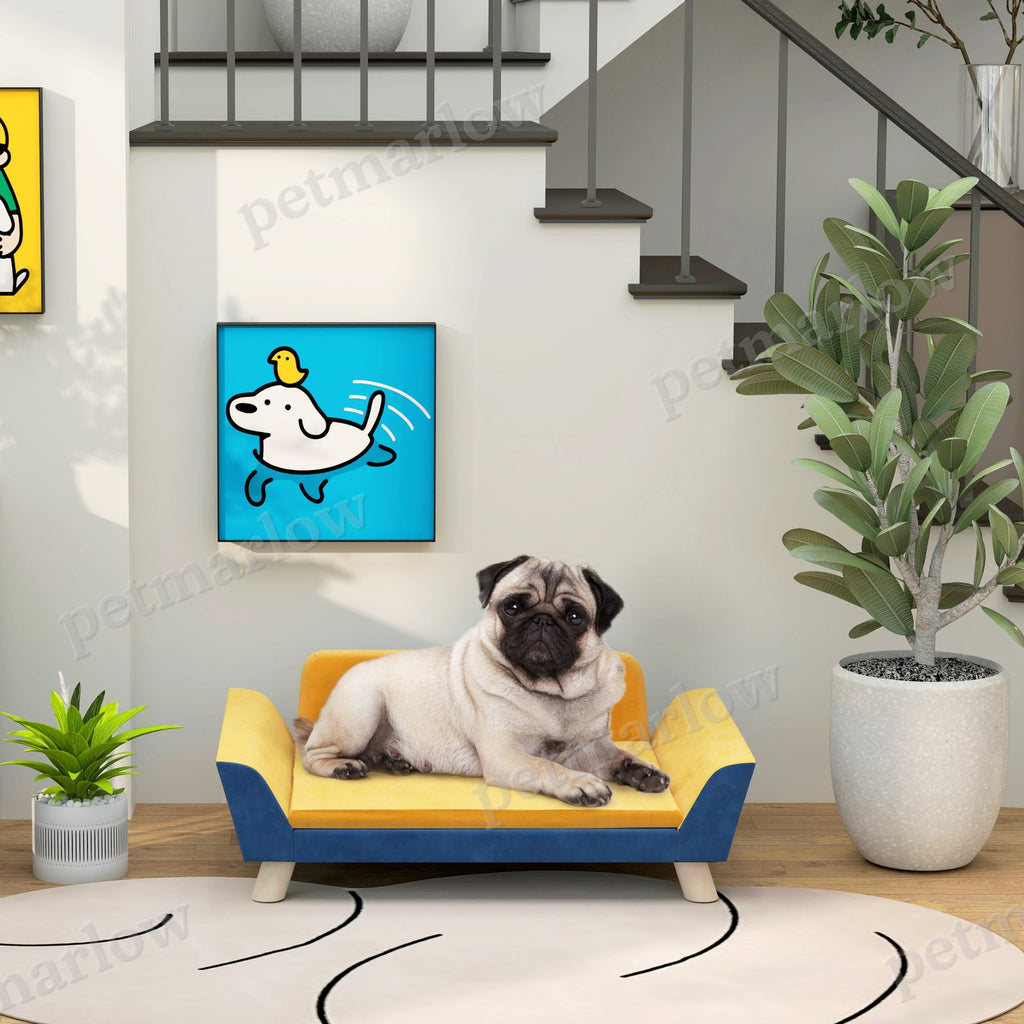 Dog Sofa Bed for Small Dogs with Soft Cushion – view 3