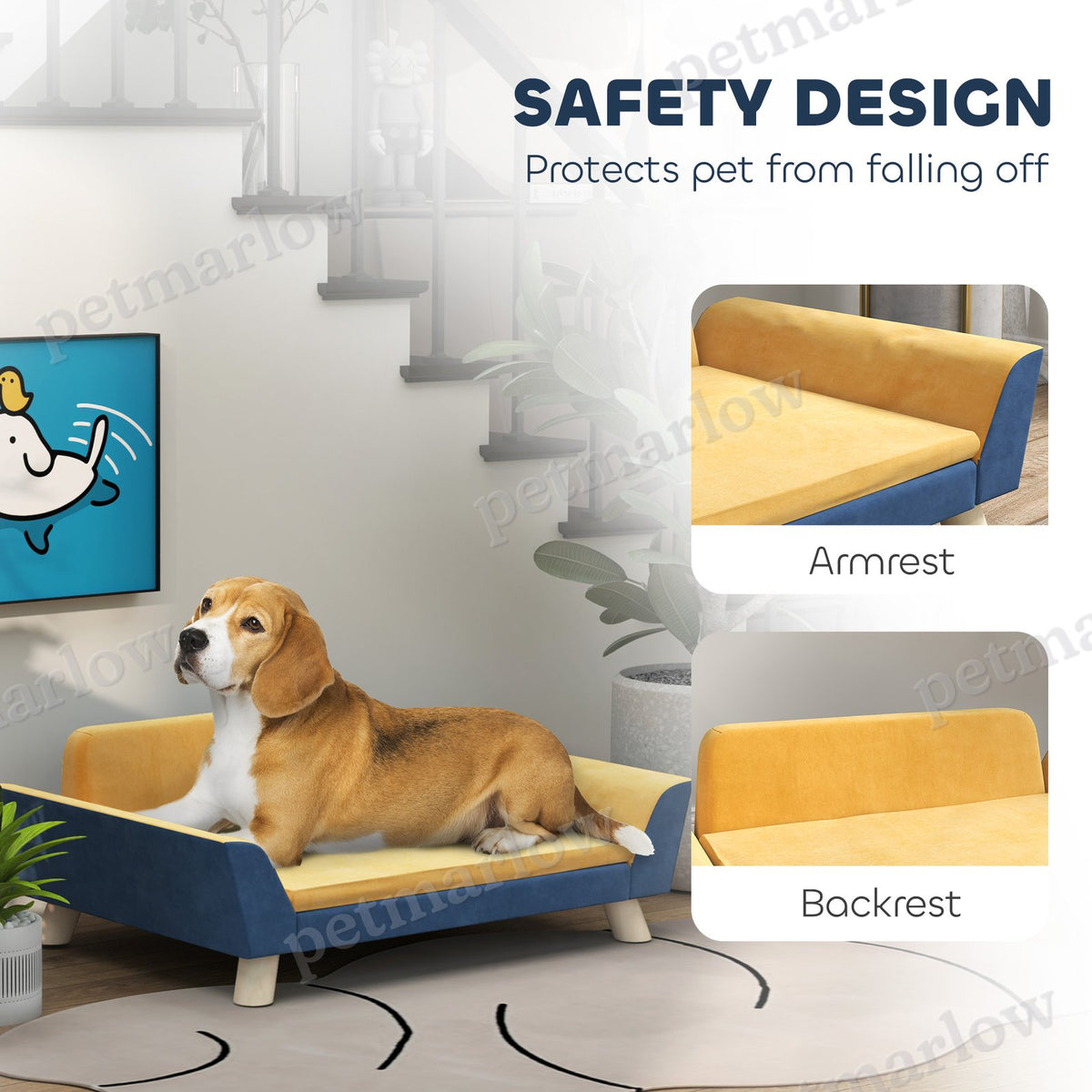 Dog Sofa Bed for Small Dogs with Soft Cushion – view 4