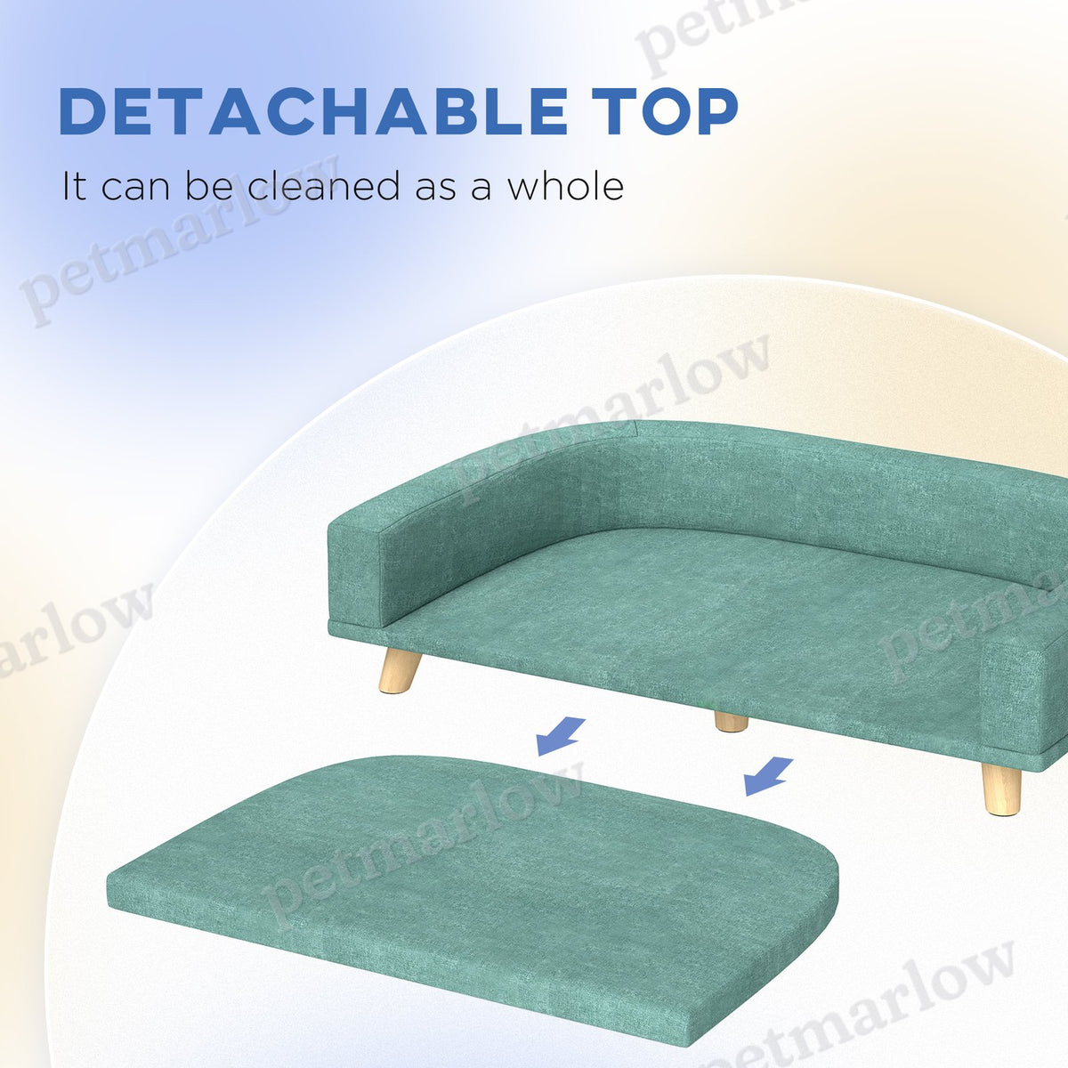 Dog Sofa Couch Bed with Washable Cushion – view 4