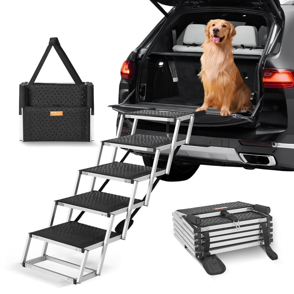 5-Step Folding Dog Stairs