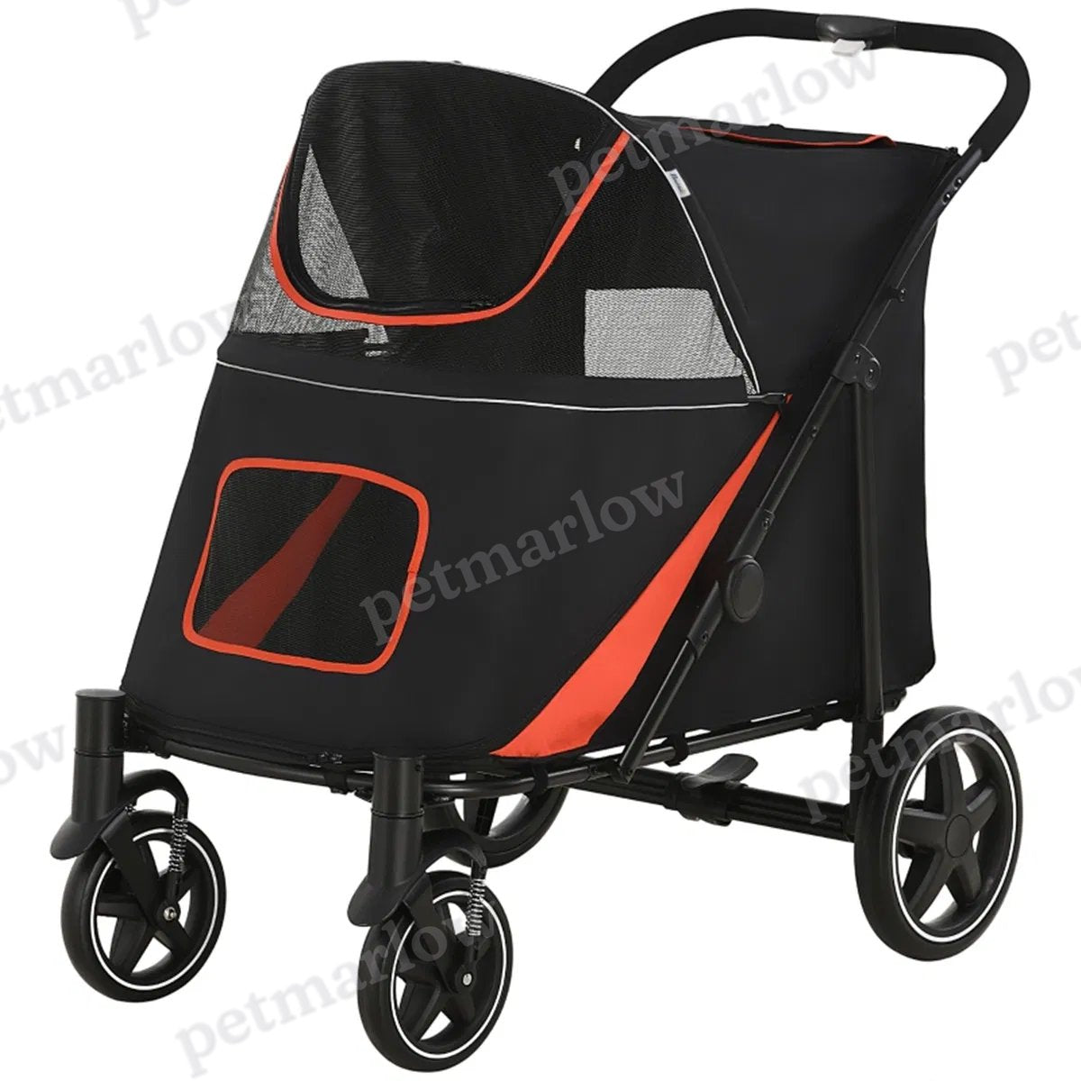 Dog Stroller for Medium and Large Pets with Safety Leashes